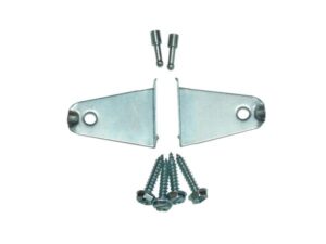 split flat corner brackets with mounting screws
